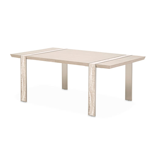 Lotus Bay - Wide Rectangular Dining Table - Sand Michael Amini