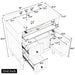 Modern Bathroom Vanity With Sink, Freestanding Cabinet With Flip Drawer & Adjustable Shelf Hearth and Haven