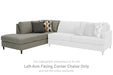 Santasia - LAF Corner Chaise - Gray Dark Ashley®