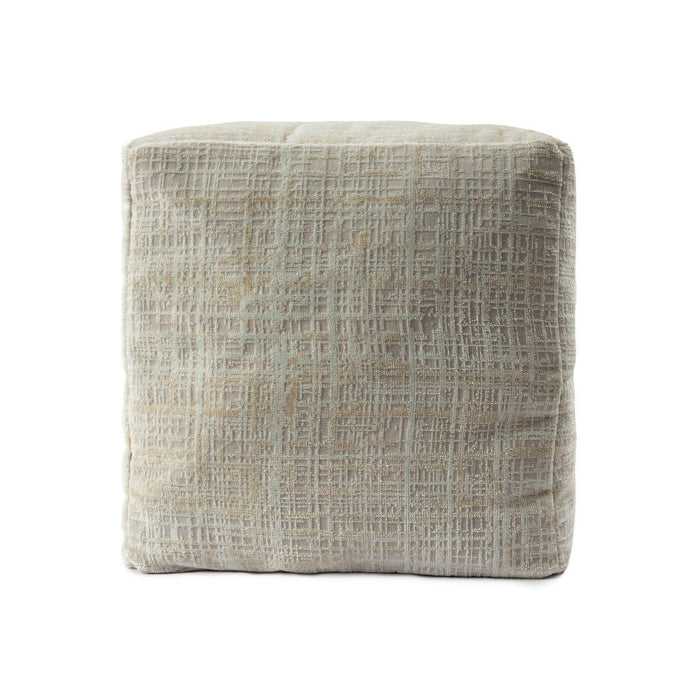 Polyester Blend Ottoman - Beige