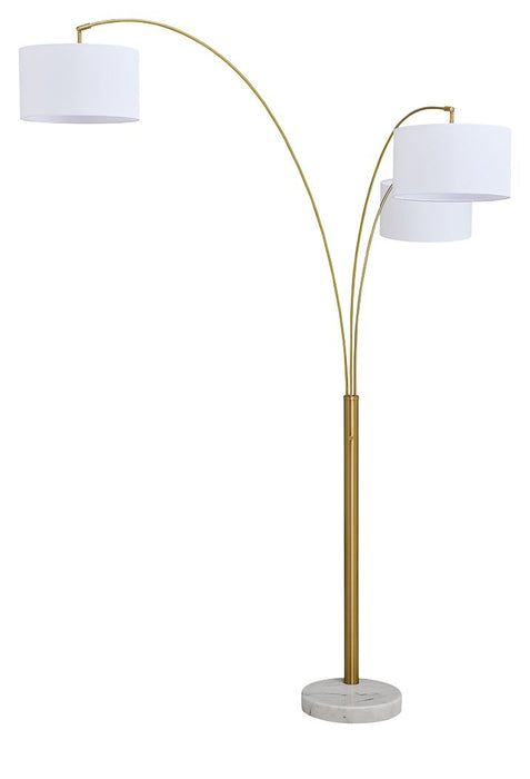 Valo - Metal Arc Lamp - Gold Finish Signature Design by Ashley®