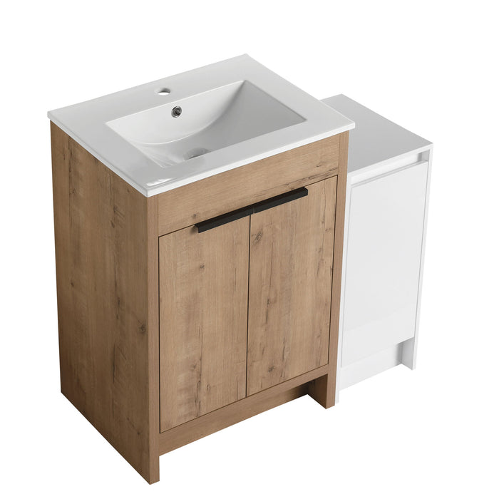 Freestanding Bathroom Vanity With Sink And Storage Cabinets, Soft Closing Doors Home Essentials