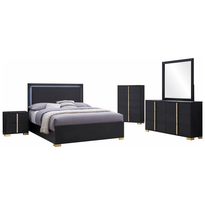 Jeremiah - Bedroom Set With LED Headboard Furniture Max