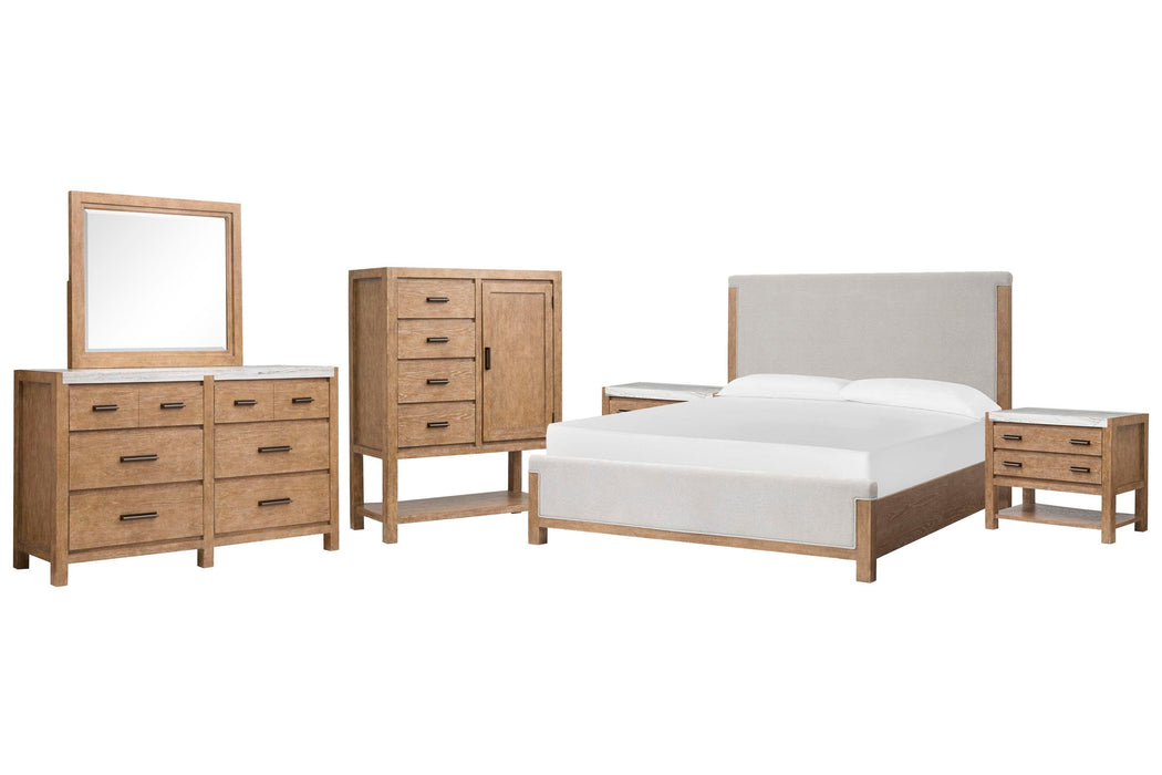 Plum Creek - Upholstered Panel Bedroom Set Magnussen Furniture