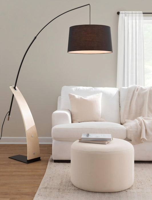Robyn - Floor Lamp - Natural / Black Lumi Source