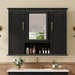 Modern Wall Mounted Medicine Cabinet With Mirror Hearth and Haven
