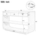 Console Table With 3 Soft Close Drawers & 2 Open Shelves Noble House