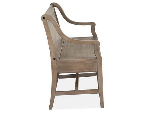 Paxton Place - Bench With Back - Dovetail Gray Magnussen Furniture