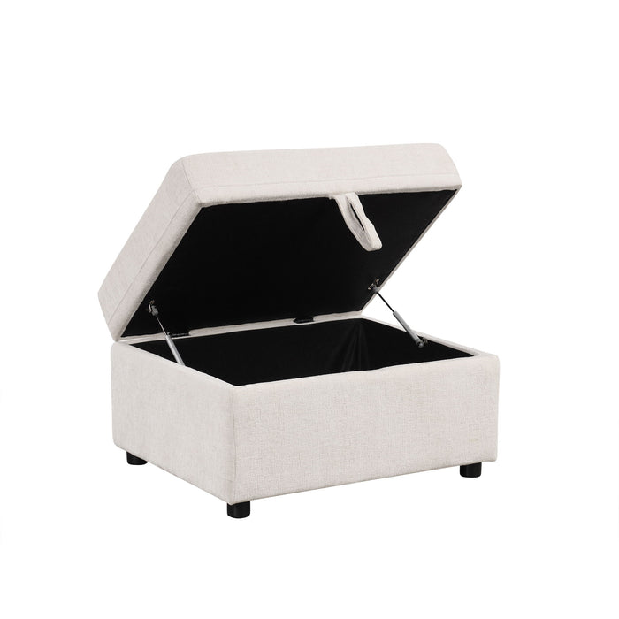 Movable Storage Ottoman Footrest For Living Room Hearth and Haven
