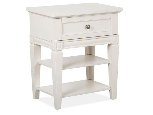 Willowbrook - Open Nightstand - Egg Shell White With Slight Rub Through Magnussen Furniture