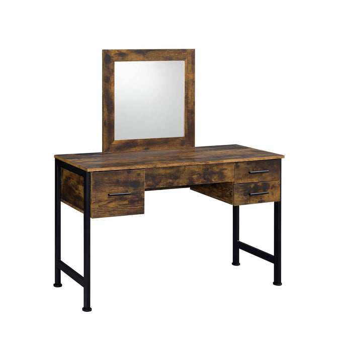 Finish Dresser Mirror - Rustic Oak & Black
