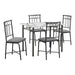 5 Pieces Dining Table Set, Small, Rectangular 8th Street