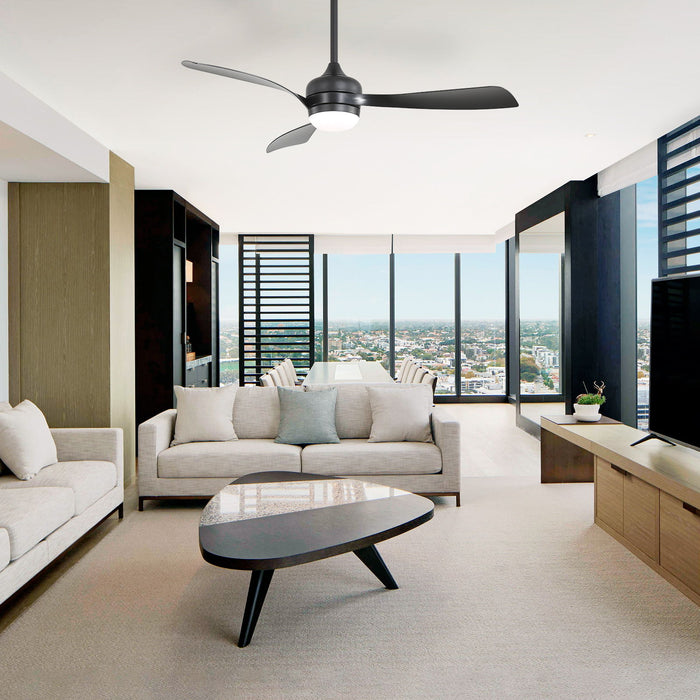 Ceiling Fan With 3 Blades, Remote Control, Reversible DC Motor, Noiseless Operation, 3 Downrods Daily Nest