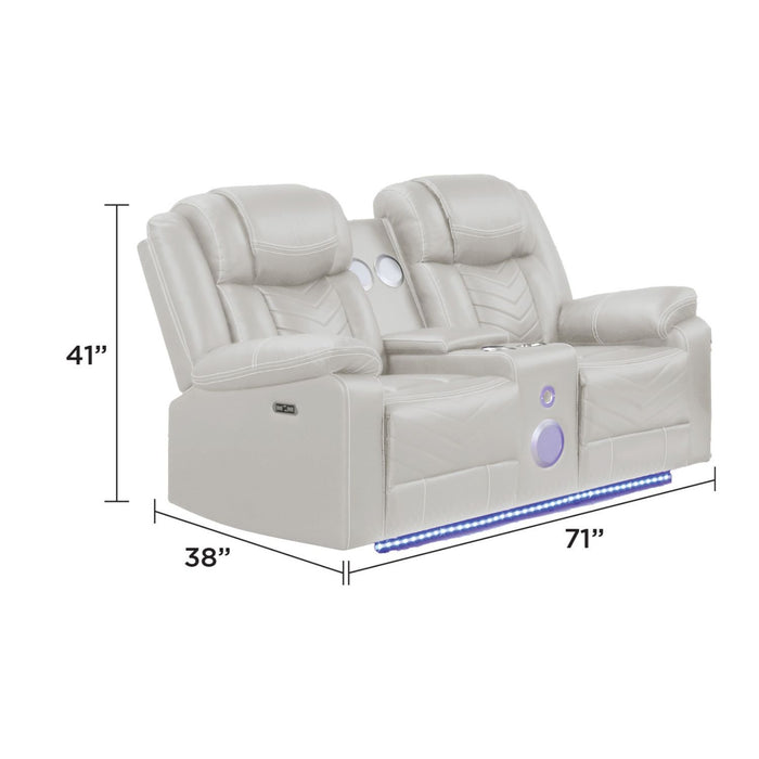 Challenger - LED Power Recliner Loveseat Matrix Furniture Group