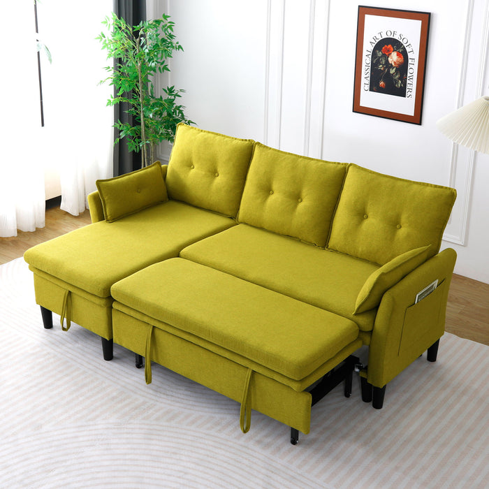 L-Shaped Reversible Chaise Sectional Sofa With Storage Home Essentials
