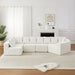 L - Shaped Modular Sofa With Deep Seat And 11 Pillows Home Essentials
