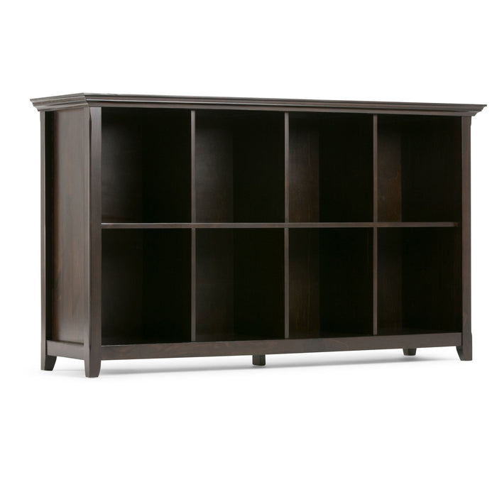 Amherst - 8 Cube Storage Sofa Table - Hickory Brown