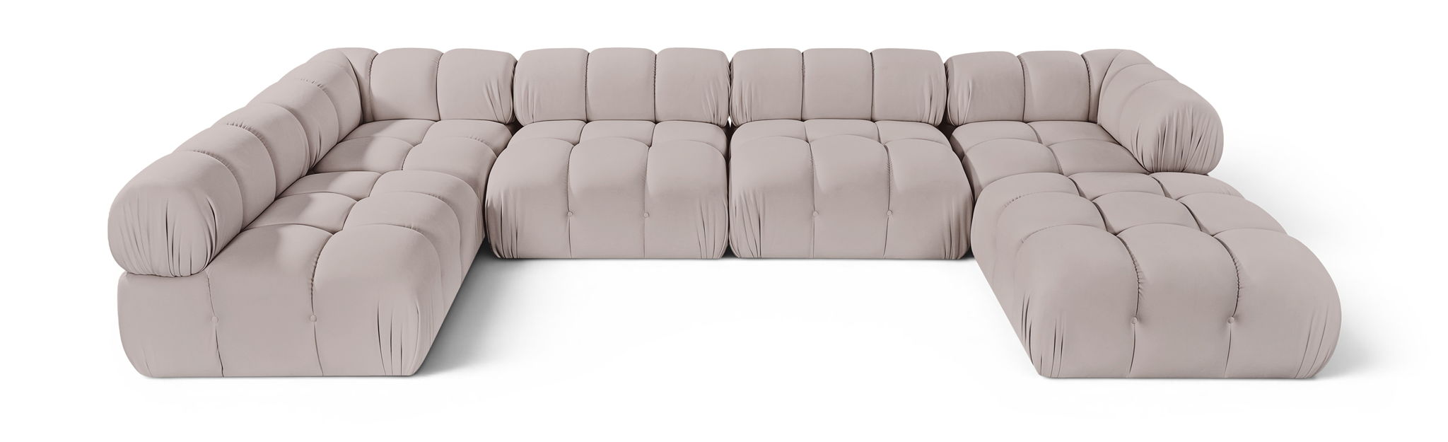 Orin - 6 Piece Modular Sectional (3 Modular Chairs, 2 Corner Chairs & Ottoman) Meridian Furniture
