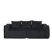 Minimalist 3 Seater Sofa With Curved Lines And Gently Sloped Backrest Home Essentials