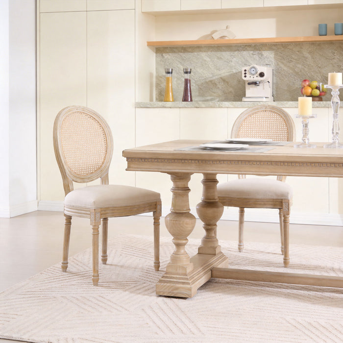 French Country Dining Chairs & Round Back (Set of 2) Home Essentials