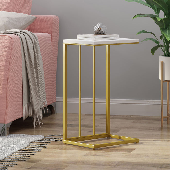 Modern Glam C - Shape End Table Noble House