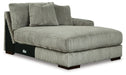 Lindyn - RAF Corner Chaise - Fog Signature Design by Ashley®