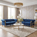 2 Piece Sofa Set With Tufted Back And Deep Seating Home Essentials