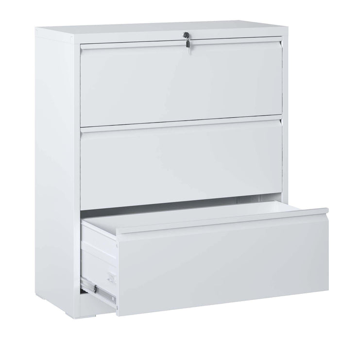 Lateral File Cabinet, Locking Heavy Duty, Anti-Tip Safety Interlock, Vertical Storage For Letter/Legal/A4 Files Home Essentials