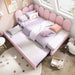 Upholstered Daybed With Pull-Out Bed Artistry At Home