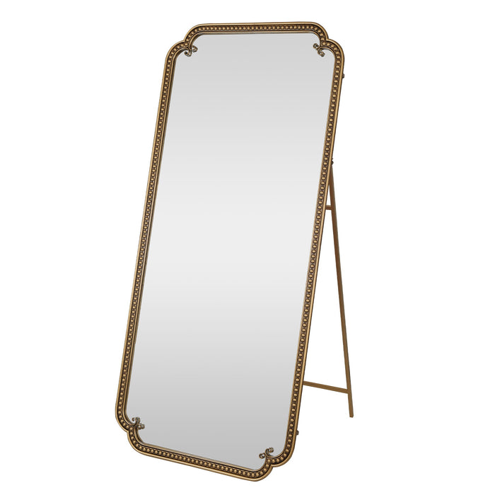 Full Length Mirror With Stand, Floor Standing Dressing For Bedroom - Antique Gold Daily Nest