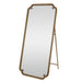 Full Length Mirror With Stand, Floor Standing Dressing For Bedroom - Antique Gold Daily Nest