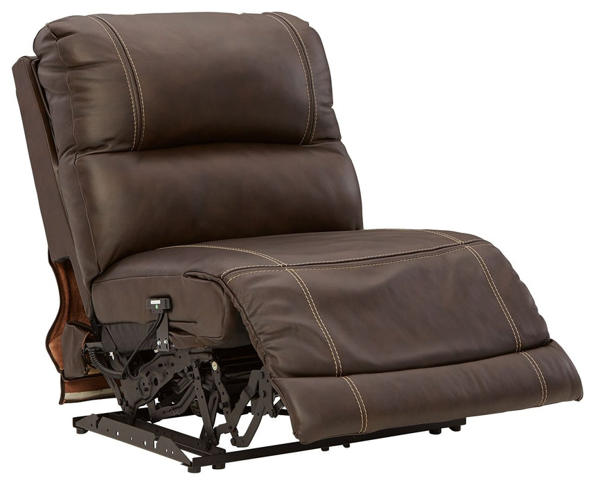 Dunleith - 9-Piece Power Reclining Sectional - Chocolate Signature Design by Ashley®