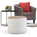 Serena - Handcrafted Round Braided Pouf Simpli-Home