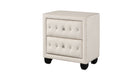 Sophia - 2 Drawer Upholstered Nightstand Matrix Furniture Group