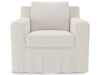 Ryman - Slipcover Swivel Chair, Special Order - White Universal Furniture