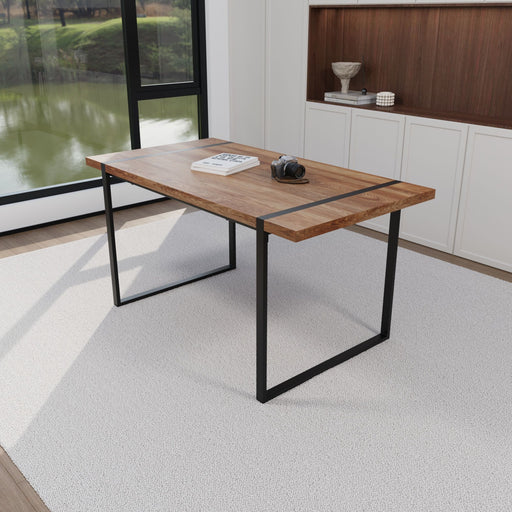 Rectangular Dining Table, 4 - 6 Person Capacity - Wood Home Essentials