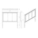 Melissa - 5 Piece Storage Bedroom Set With Padded Headboard Global Furniture USA