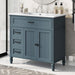 Bathroom Vanity With Sink, 2 Doors 2 Drawers, Freestanding Design Noble House