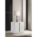 Lauryn - 2 Drawer Nightstand - Gloss White Furniture Max