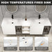 Wall Mounted Bathroom Vanity With Sink, Soft Close Doors, Cabinet & Half Door Home Essentials