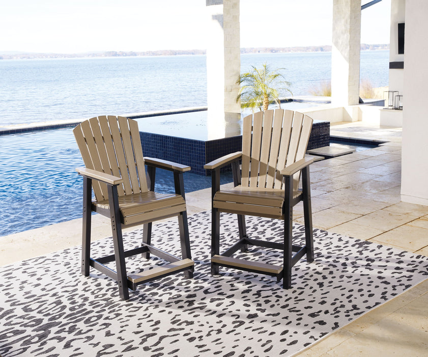 Fairen Trail - 5 Pc. - Counter Dining Set - Black / Driftwood Signature Design by Ashley®