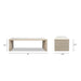 Veda - Geometric Waterfall Dining Table - White Jennifer Taylor Home