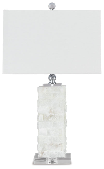 Malise - Alabaster Table Lamp  - White Signature Design by Ashley®