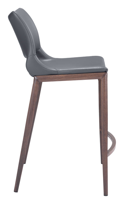 Ace - Counter Chair With Walnut Legs (Set of 2) Zuo Modern