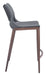 Ace - Counter Chair With Walnut Legs (Set of 2) Zuo Modern
