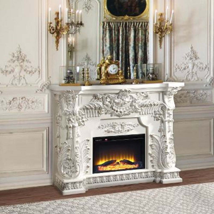 Adara - Fireplace - Antique White ACME