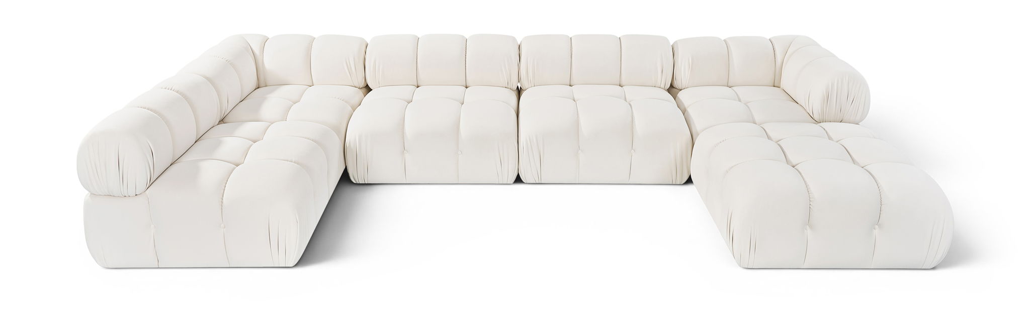 Orin - 6 Piece Modular Sectional (3 Modular Chairs, 2 Corner Chairs & Ottoman) Meridian Furniture