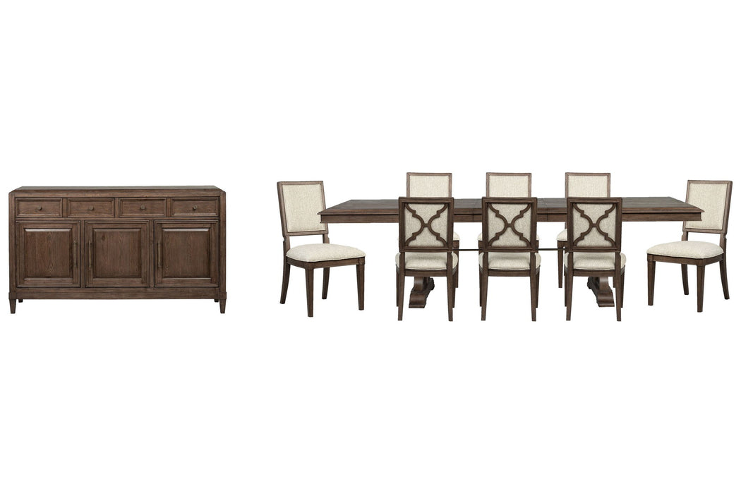 Jubilee - Extendable Trestle Dining Table Set Magnussen Furniture
