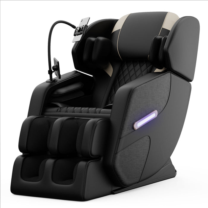 Massage Chair Recliner With Zero Gravity, Full Body Air Pressure - Black Home Essentials