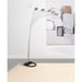 Floor Lamp With Dome Shades Lighting With 5 Round Shades - Silver Furniture Max